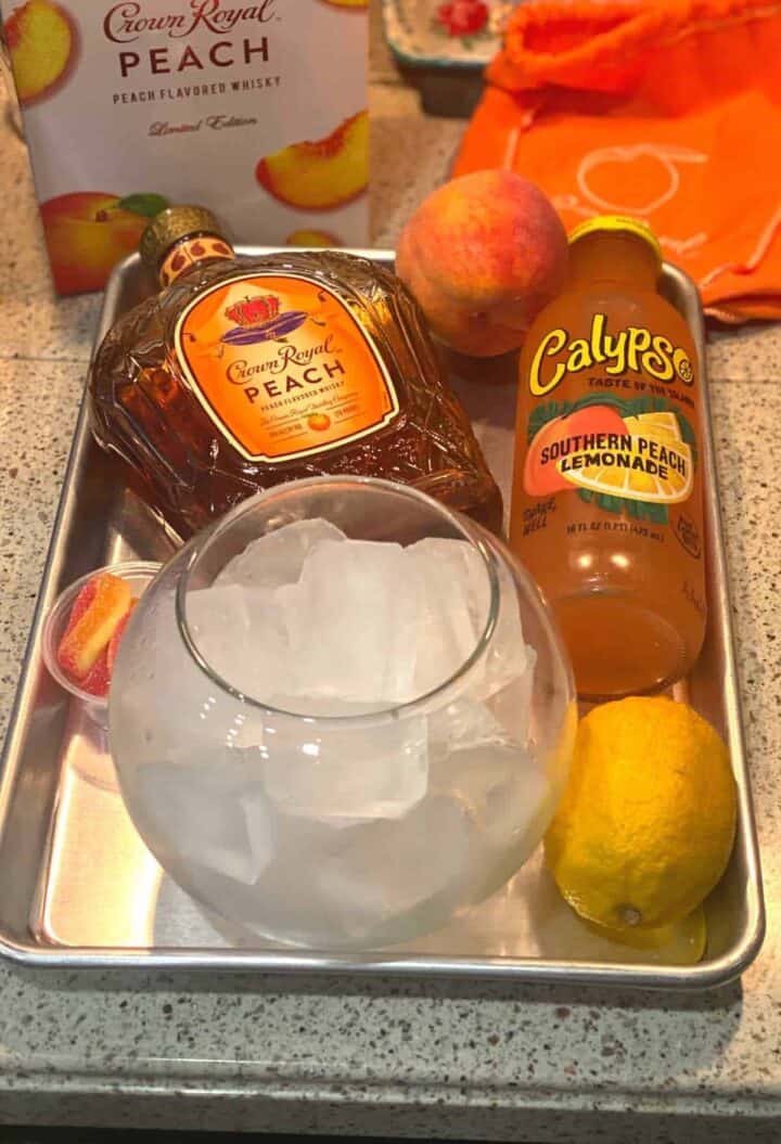 2 Ingredient Southern Peach Crown Royal Cocktail Dine Dream Discover