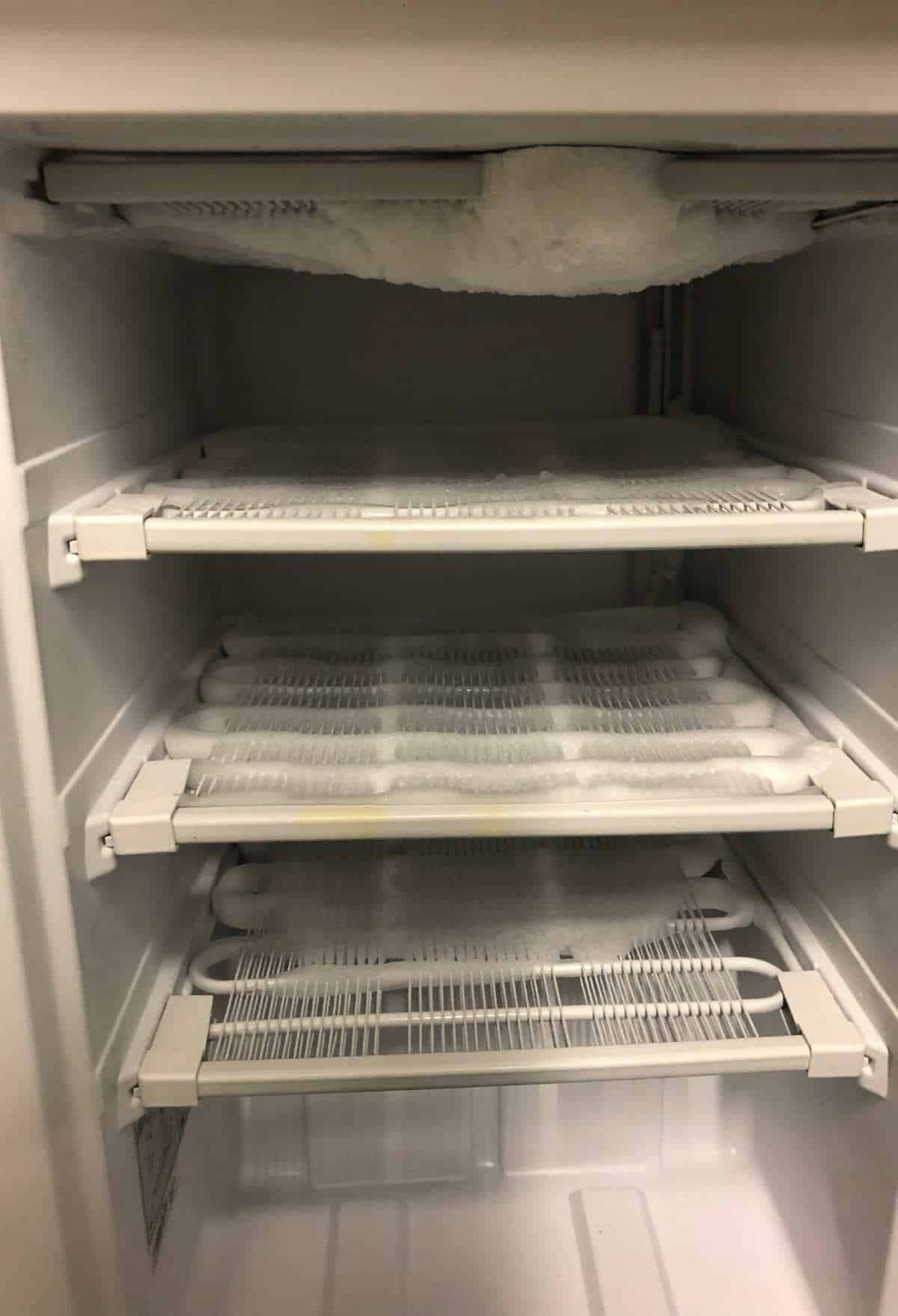 frozen refrigerator