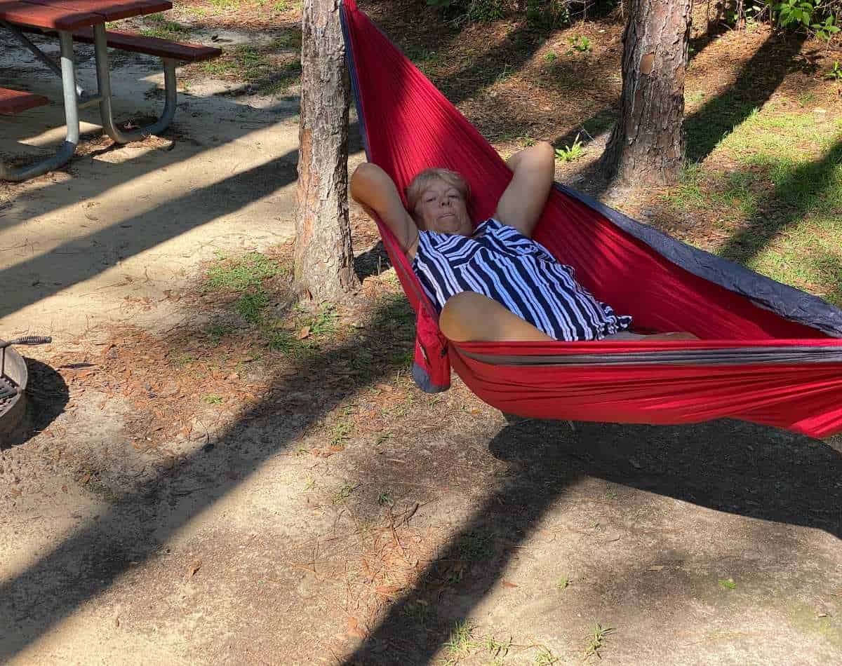 girl in hammock