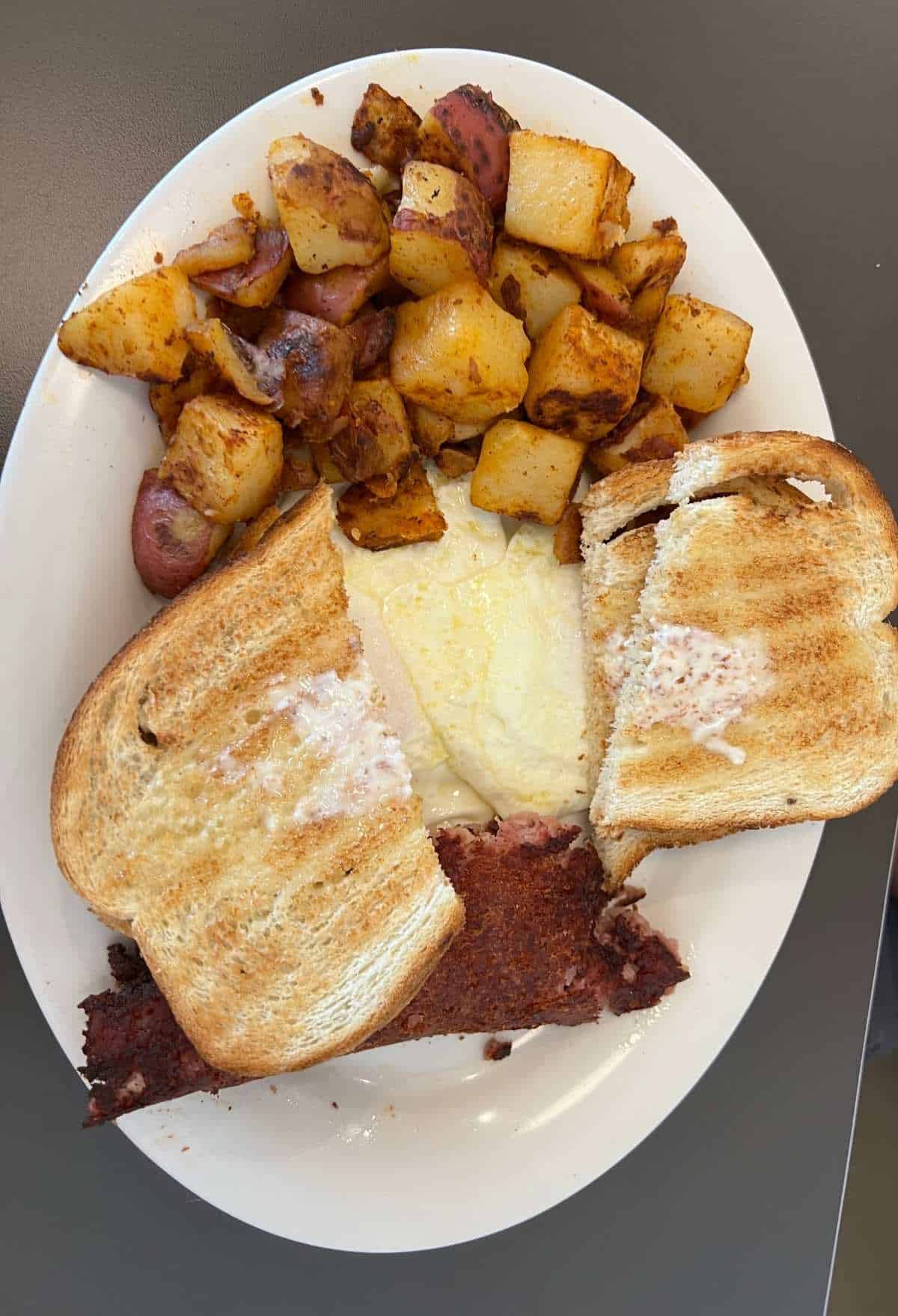 corned beef hash and eggs