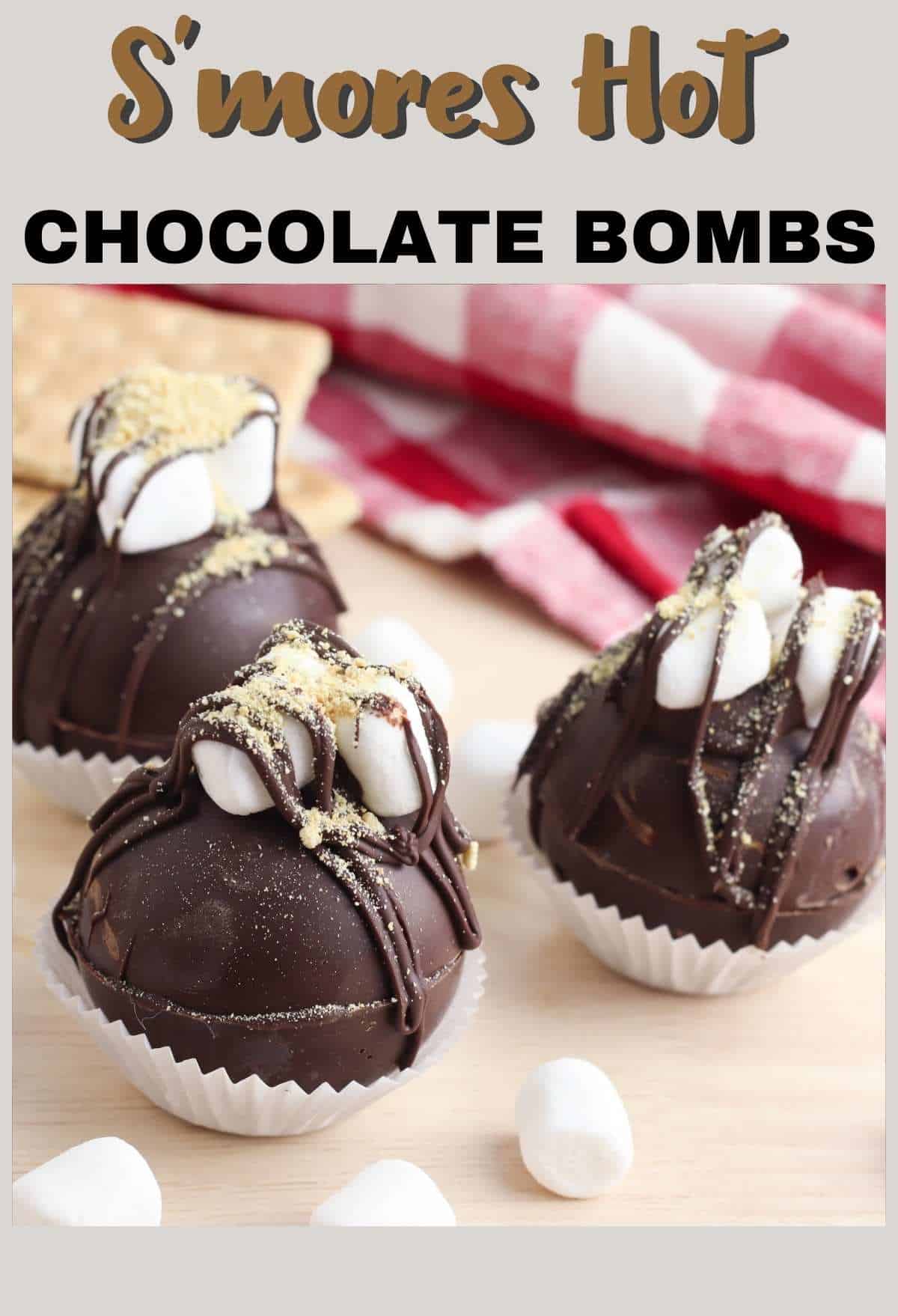 smores hot chocolate bombs