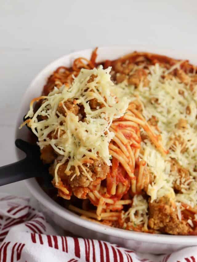 EASY CHICKEN PARMESAN CASSEROLE WITH PASTA Dine Dream Discover
