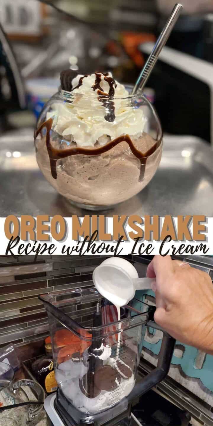 4 Ingredient Oreo Milkshake Recipe Without Ice Cream Dine Dream Discover