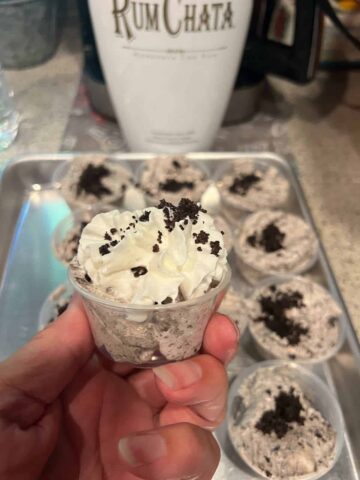 Cookies and Cream OREO Pudding Shots
