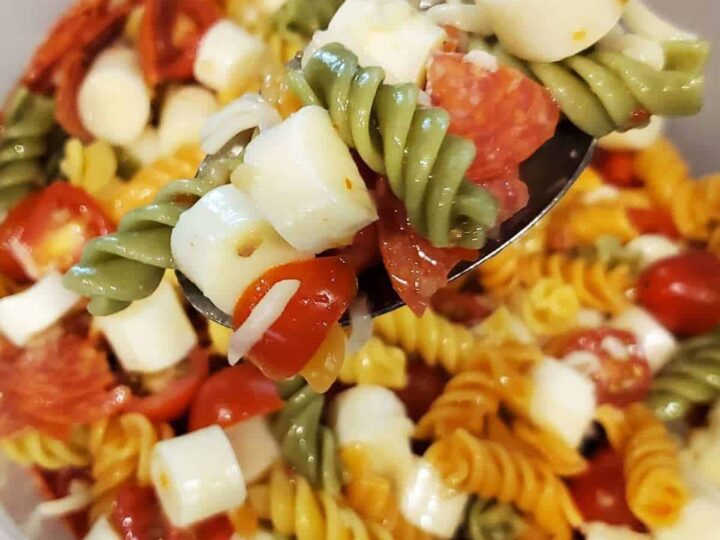 Easy Spiral Pasta Salad Recipe | Dine Dream Discover