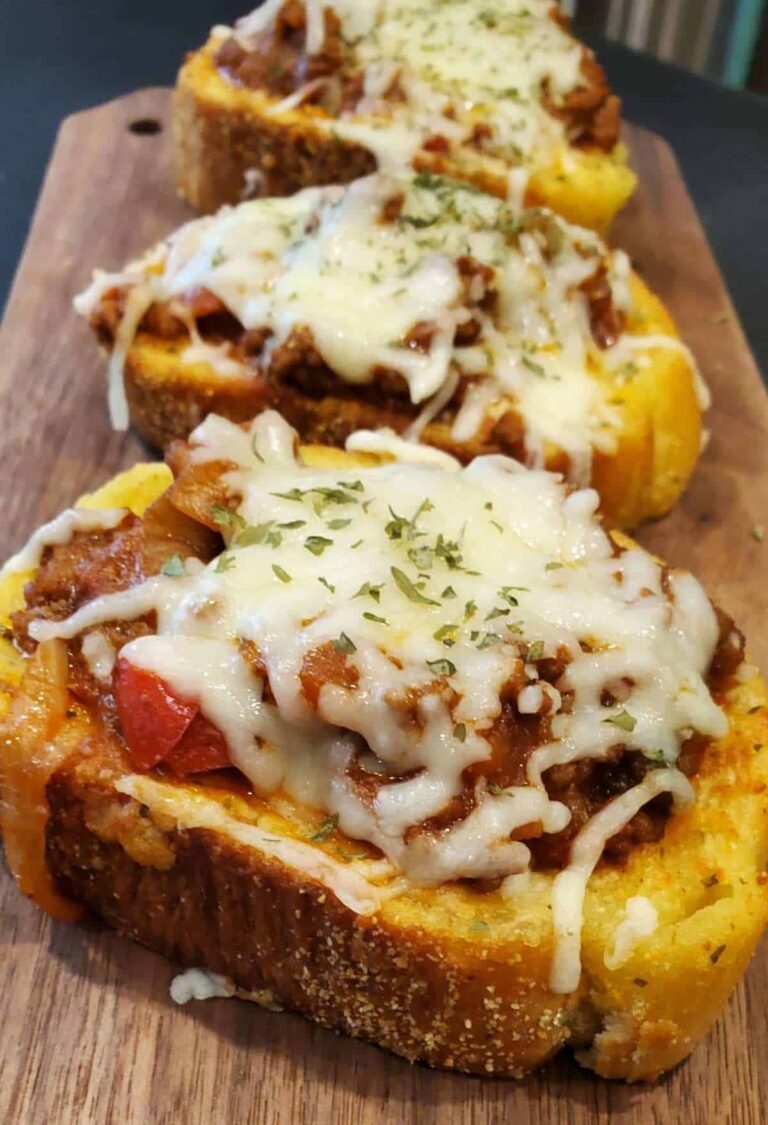 Garlic Bread Sloppy Joes Recipe Dine Dream Discover