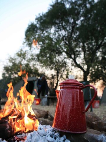 how to make coffee when camping