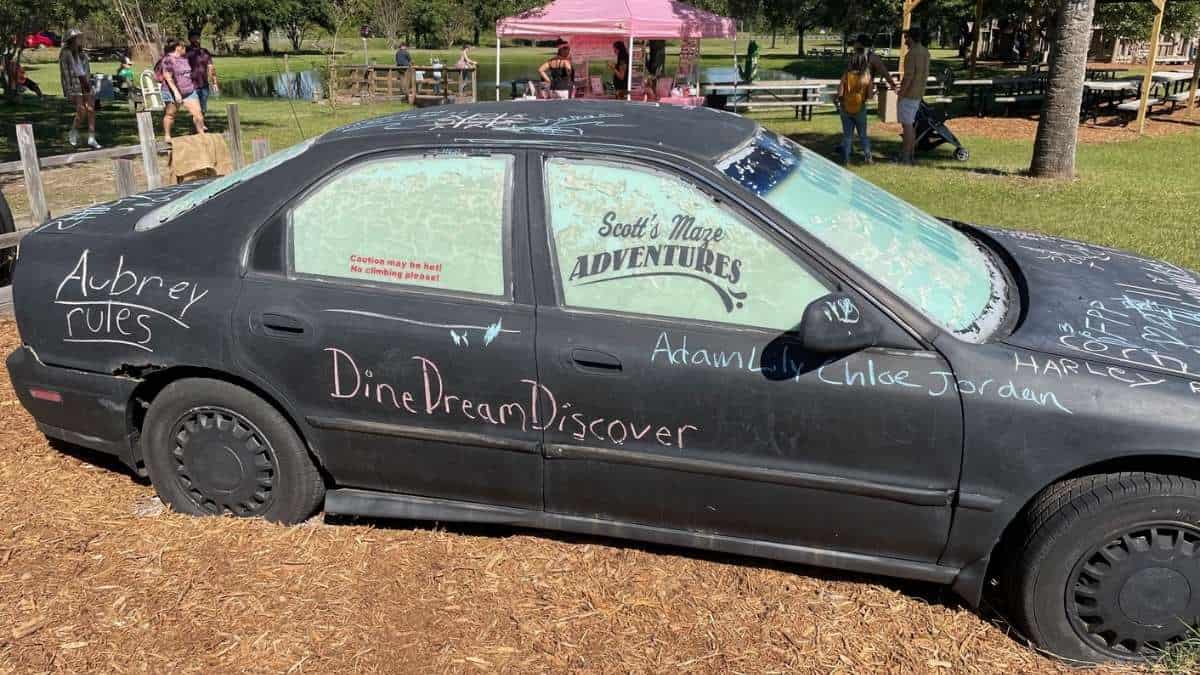 chalk car