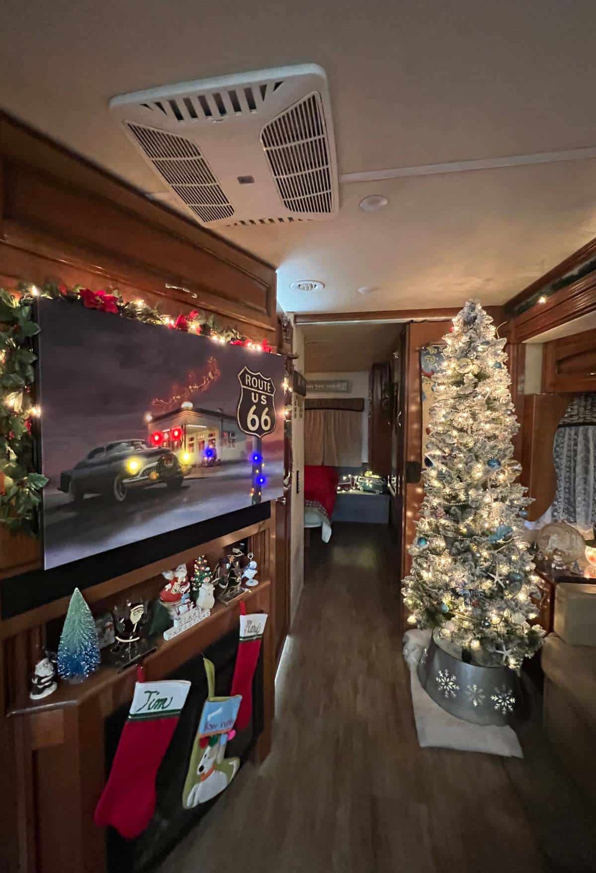 skinny christmas tree for rv