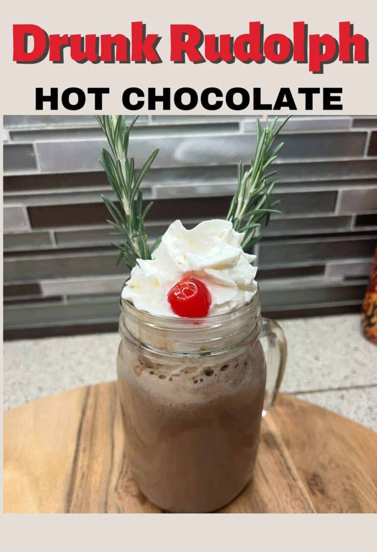 Drunk Rudolph Fireball Hot Chocolate