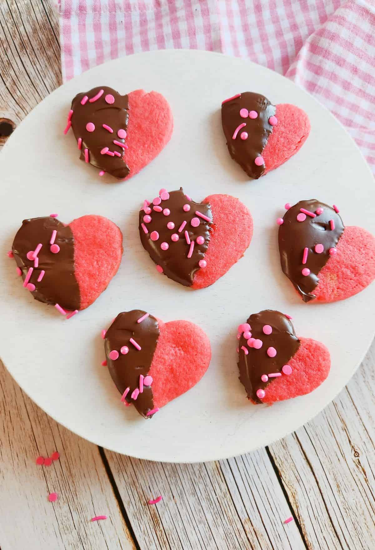 Chocolate-Covered Raspberry Jell-O Cookies