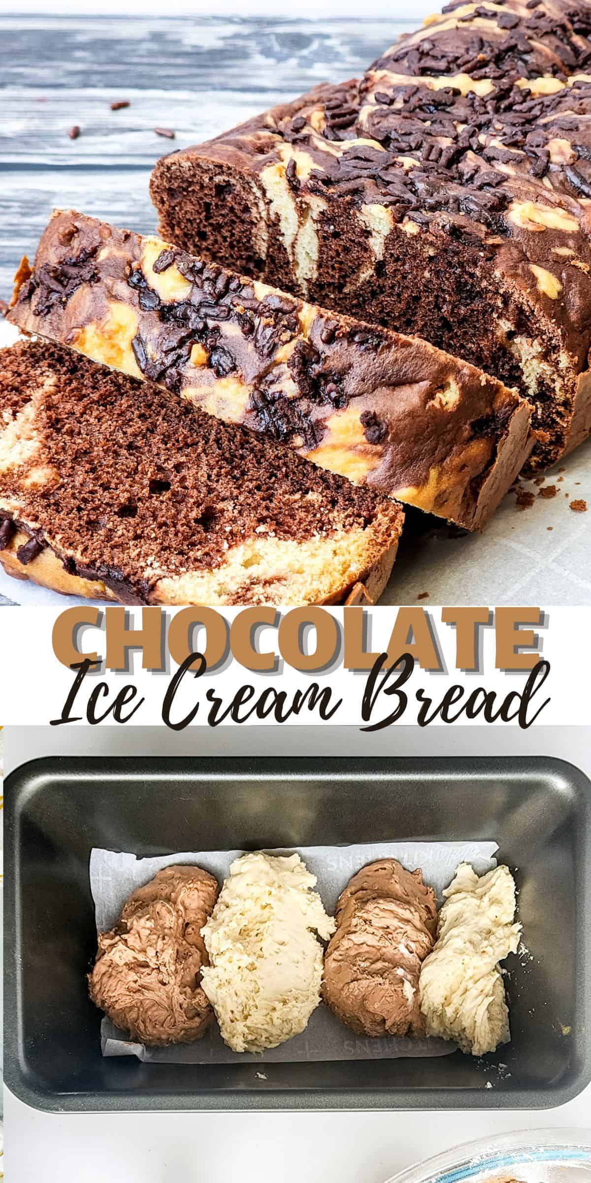 TikTok Chocolate Ice Cream Bread Recipe