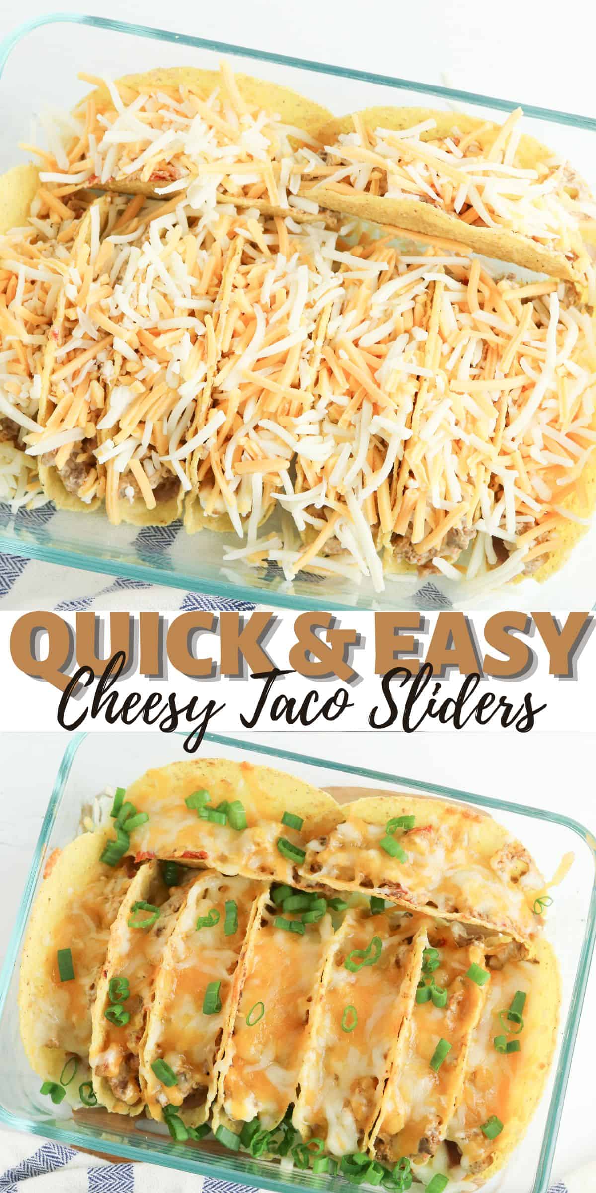 Quick & Easy Cheesy Taco Sliders