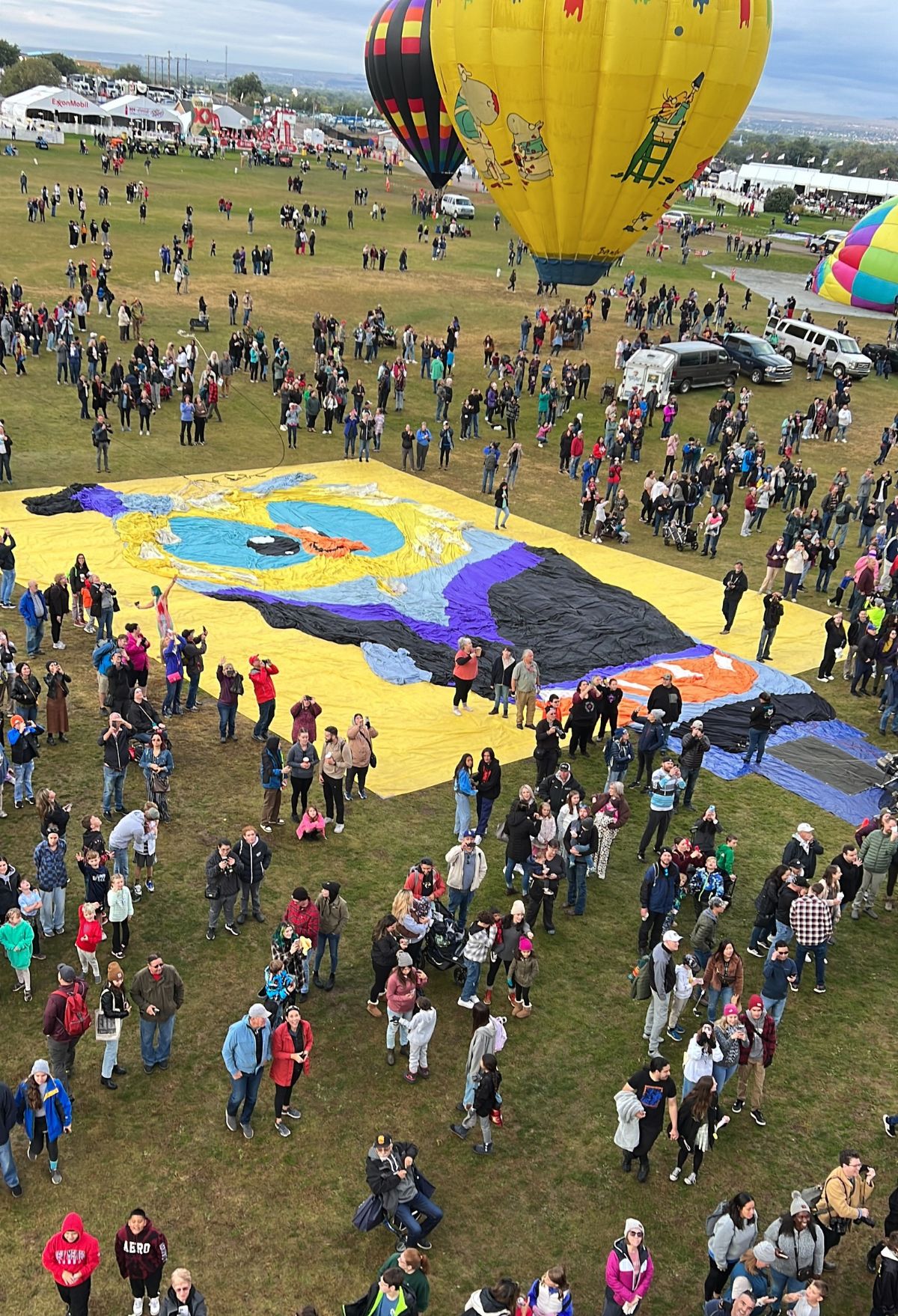 view from above albuquerque balloon fiesta