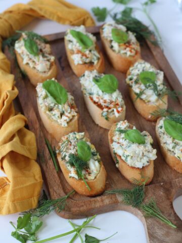 Egg Salad Crostini Recipe