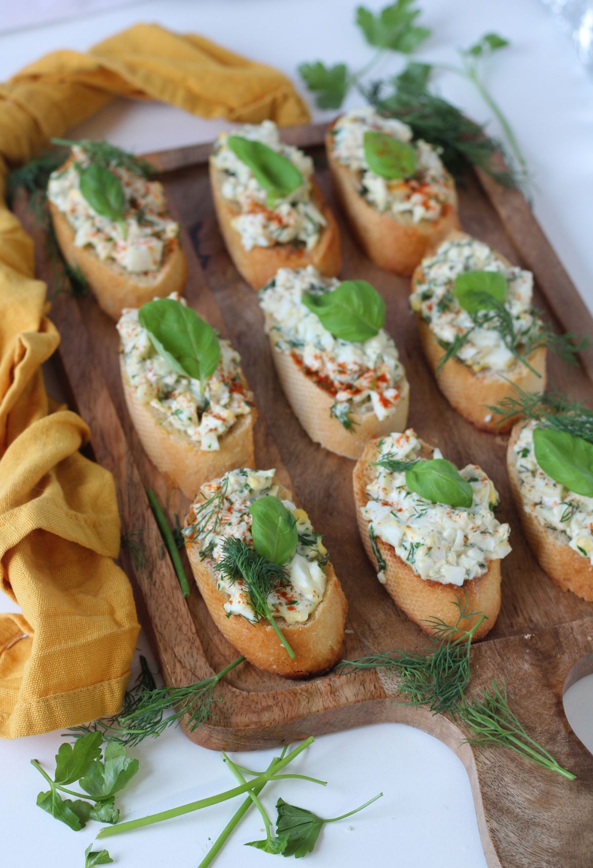 Egg Salad Crostini Recipe