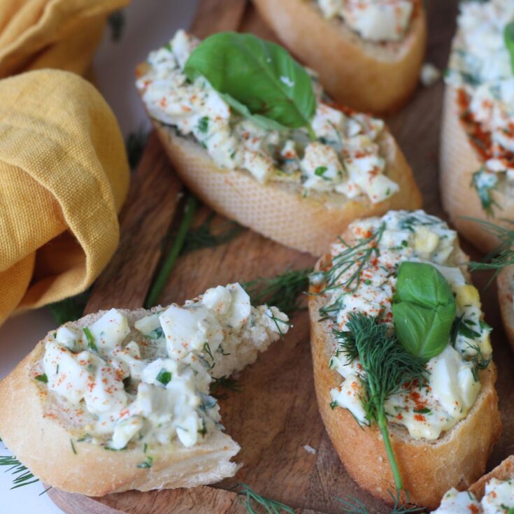 Egg Salad Crostini Recipe