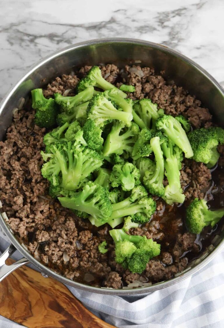 Simple Ground Beef and Broccoli Recipe | Dine Dream Discover