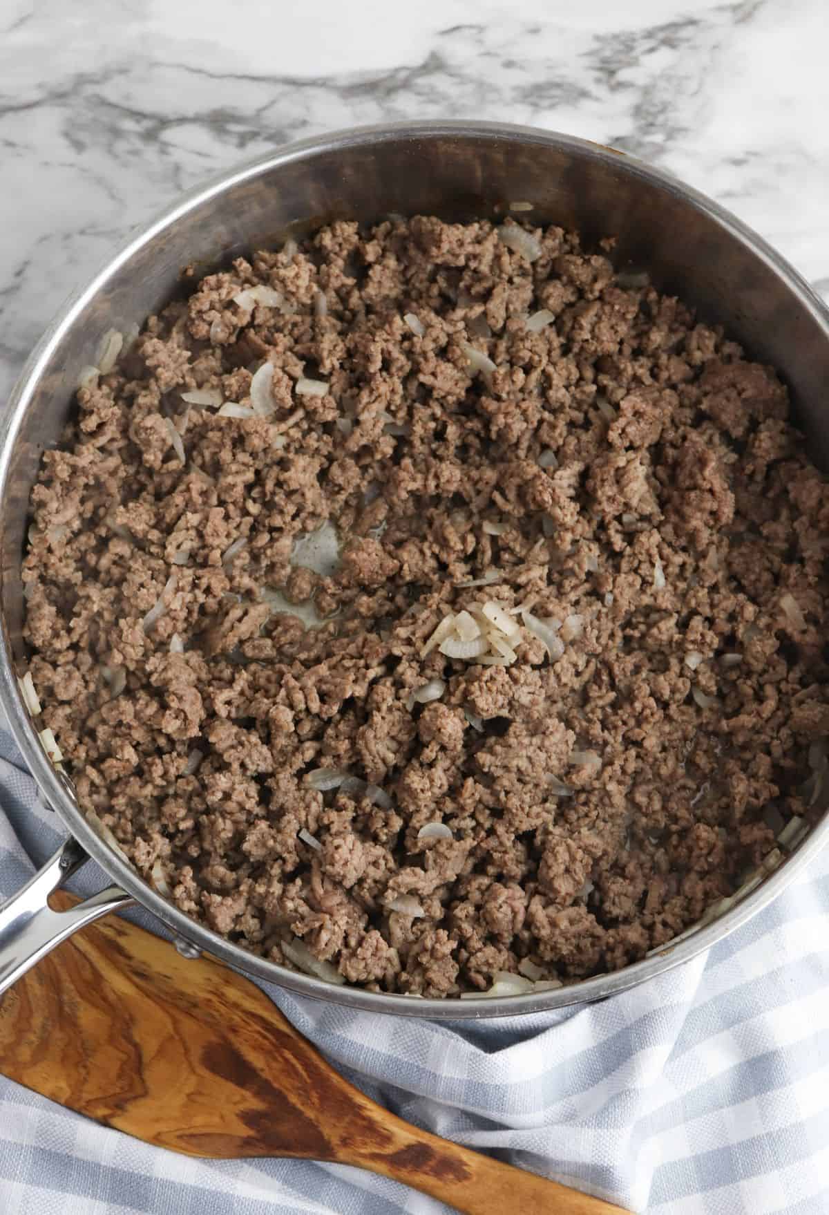 ground beef and onion