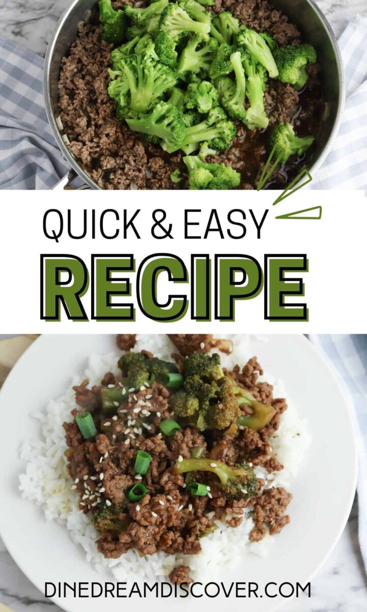 Simple Ground Beef and Broccoli Recipe - Dine Dream Discover