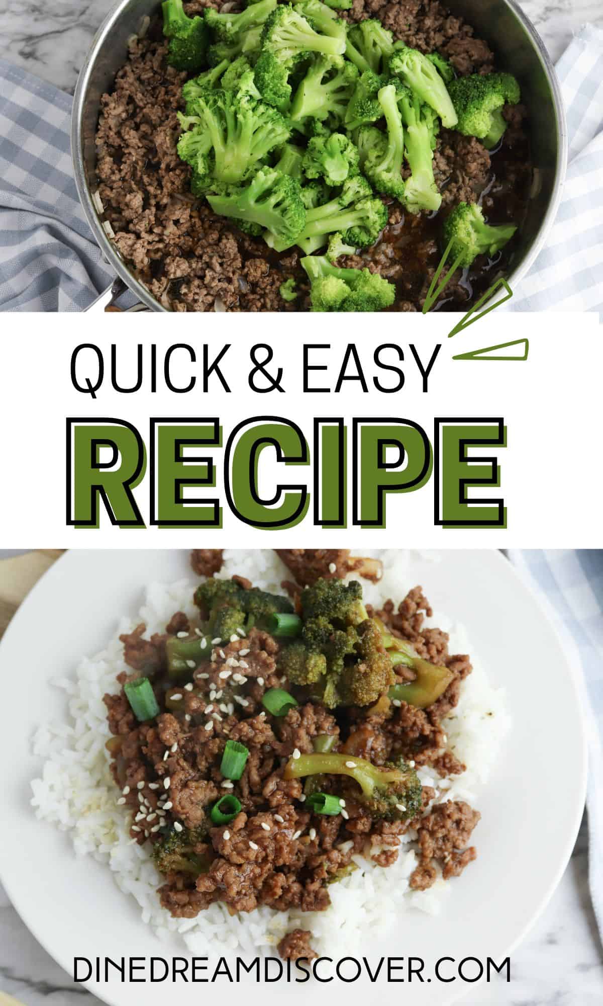 SIMPLE GROUND BEEF AND BROCCOLI RECIPE