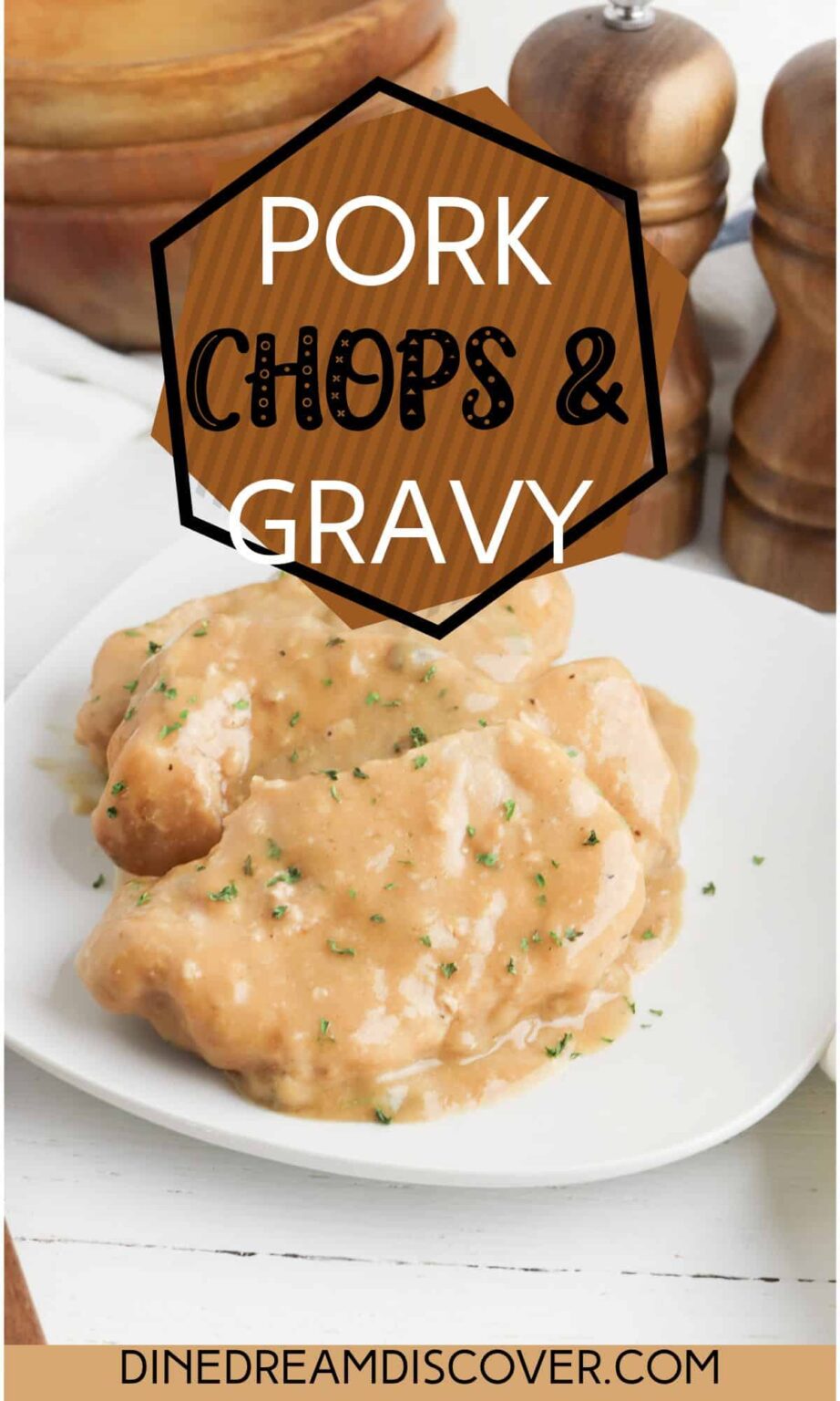 Slow Cooker Pork Chops and Gravy - Dine Dream Discover