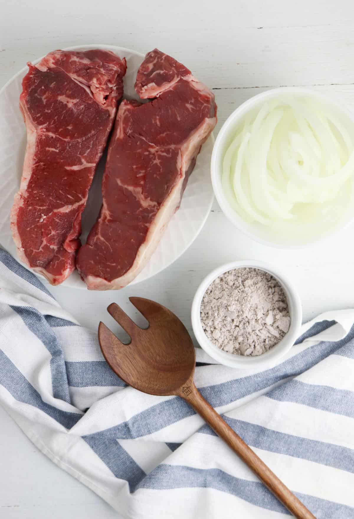Steak and Gravy ingredients