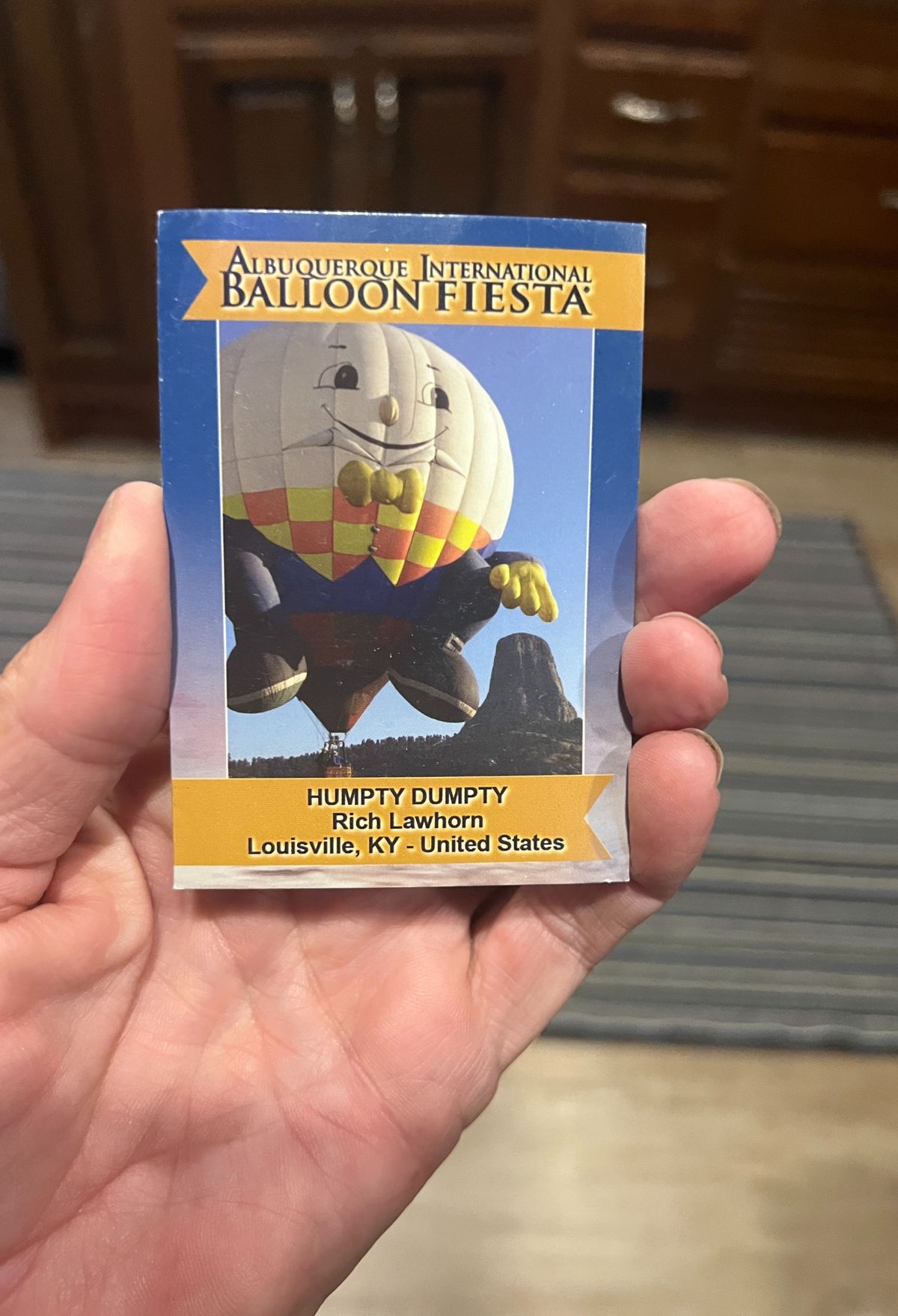 humpty dumpty commemorative card