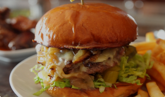 Black Cat Cafe burger