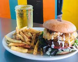 Cornbread Café burger