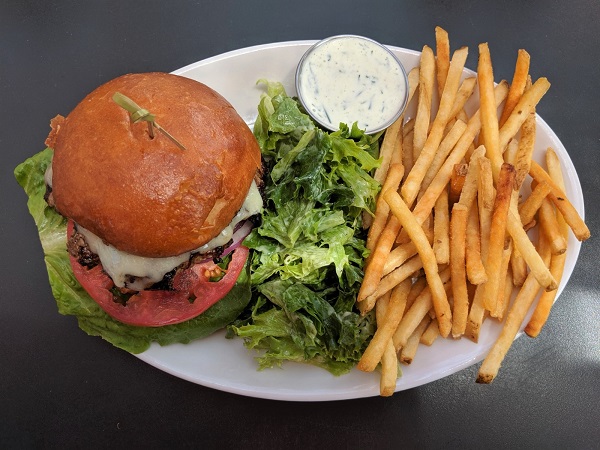 Next Door American Eatery burger