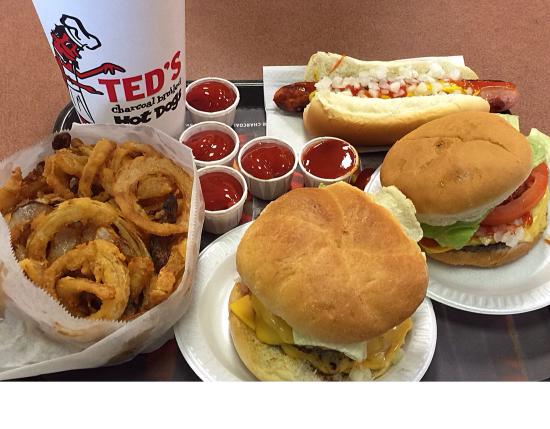 Ted's Hot Dogs burger