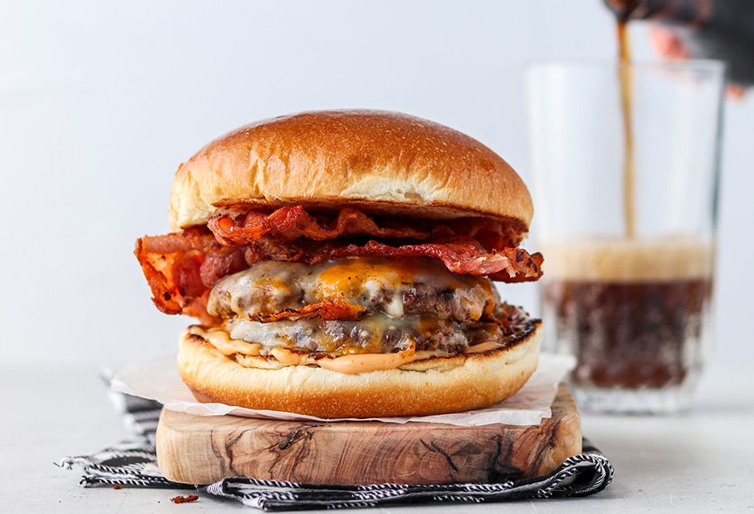 The Rusty Crane burger