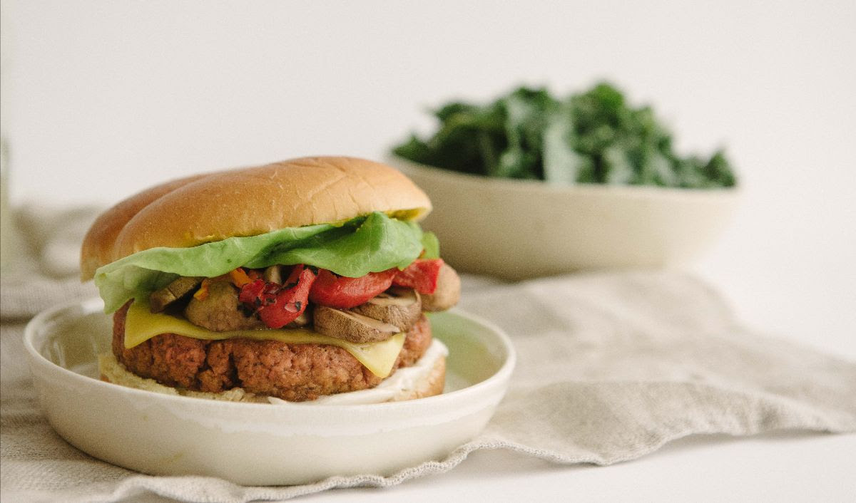 Virtuous Pie burger