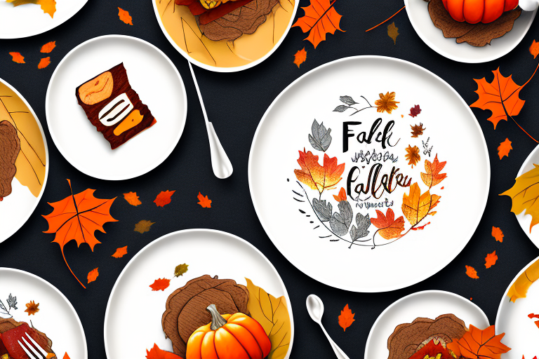 A plate of fall-inspired food with a western-style theme