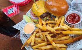 the Bubba Gump Shrimp Co burger