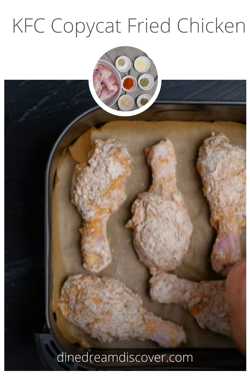 KFC copycat air fryer fried chicken