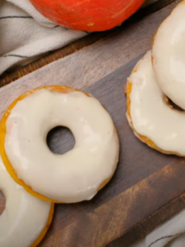 Air Fryer Cake Mix Pumpkin Donuts