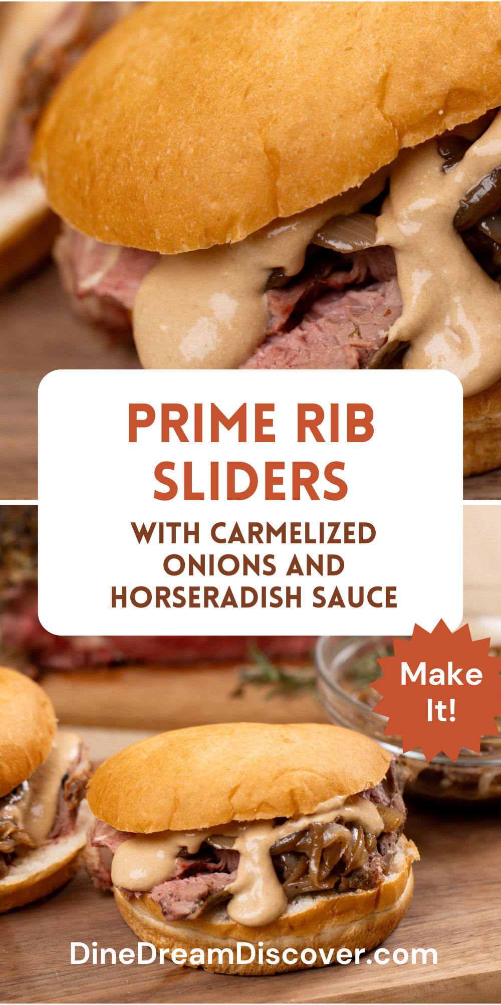 Prime Rib Sliders Pinterest Pin