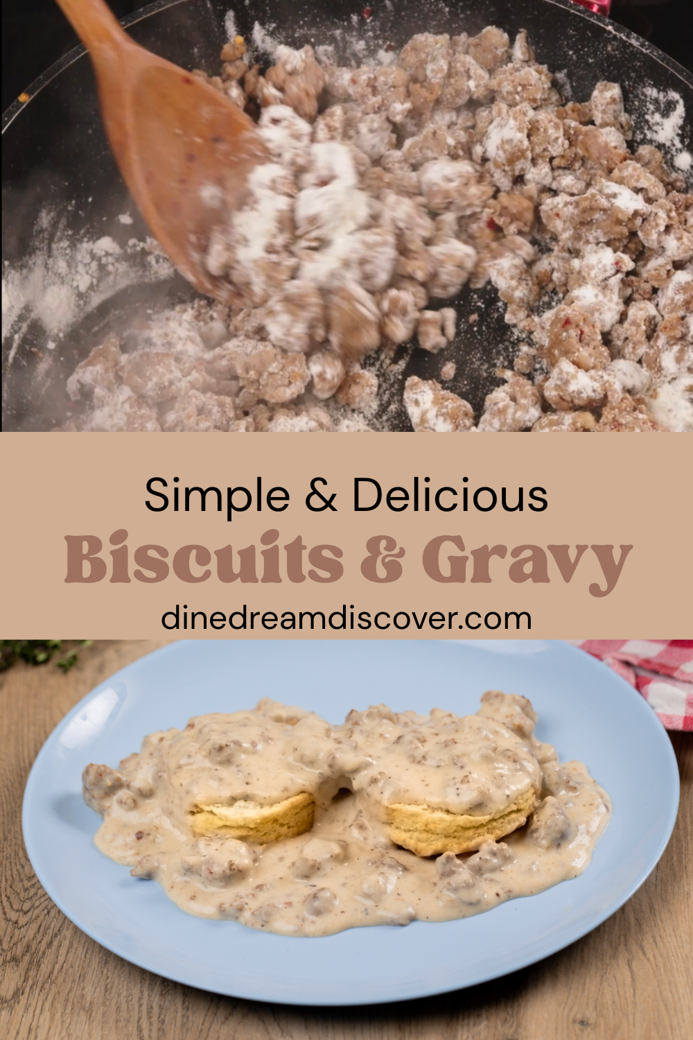 Biscuits and sausage gravy